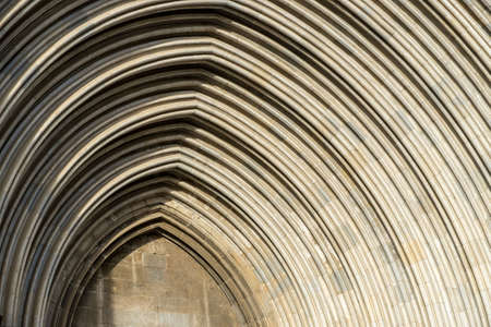 Cathedral of Girona in Catalonia, Spainの写真素材