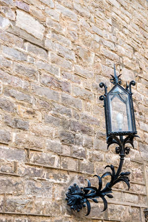 Architecture detail in Gothic district in Barcelona, Spainの写真素材