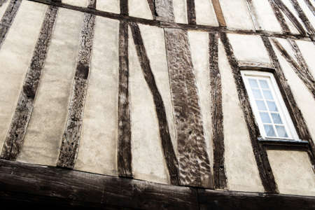 Medieval building detail in Le Marais, Paris, Franceの写真素材