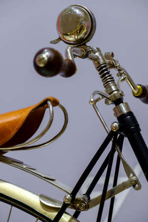 A vintage bicycle detailの写真素材