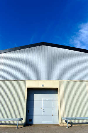 empty industry entranceの写真素材