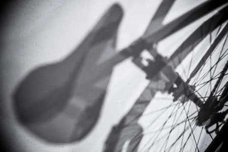 A vintage bicycle detailの写真素材
