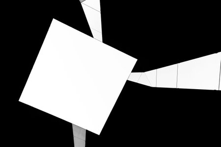 Abstract contemporary architecture detail in Europe