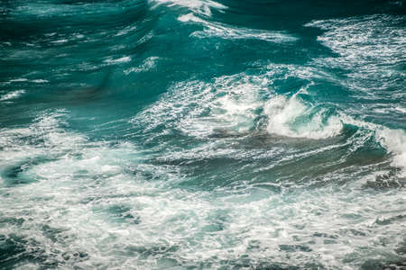 Mediterranean sea in the coast of Colliure in France Europeの写真素材