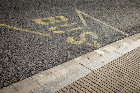 Bus stop in Sant Cugat del Valles Barcelona Spain