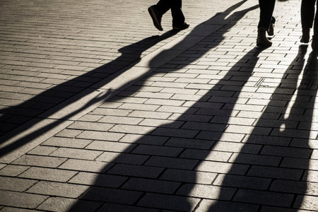 Pedestrians in The Capitole, the main square of Toulouse France Europe