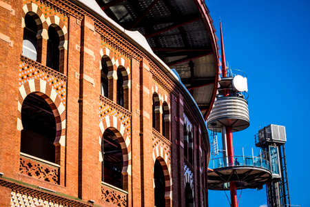 Antique bullring converted in shopping mall Las Arenas  in Barcelona Catalonia Spainの写真素材