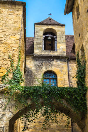 Medieval buildings in Sarlat-la-Caneda; Dordogne; France Europeの写真素材