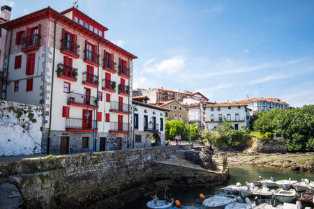 Mundaca, Basque Country, Spain - July 26, 2016: Mundaca town Vizcaya Vasque Country Spain