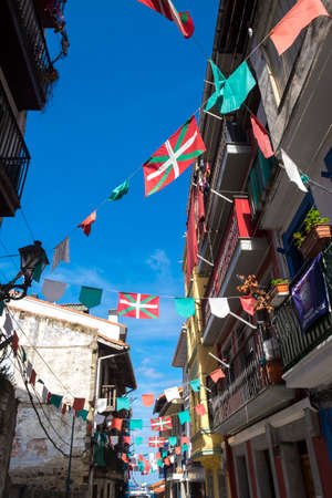 fisherman village of Bermeo in the coast of Basque Country Europeの写真素材