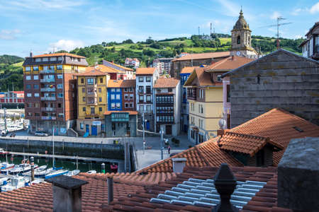 Bermeo, Basque Country, Spain - July 26, 2016: fisherman village of Bermeo in the coast of Basque Country Europeのeditorial素材