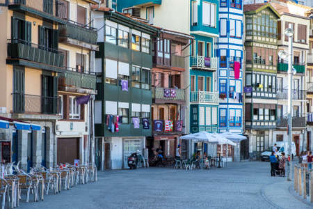 Bermeo, Basque Country, Spain - July 26, 2016: fisherman village of Bermeo in the coast of Basque Country Europeのeditorial素材