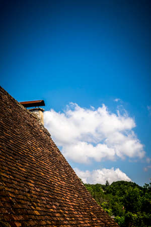 Architecture detail in Sarlat-la-Caneda, Dordogne, Franceの写真素材