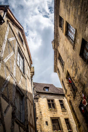 Architecture detail in Sarlat-la-Caneda, Dordogne, Franceの写真素材