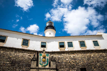 Salvador, Brazil - October 27, 2016: Farol da Barra is now the Nautical Museum of Bahia in Salvador Brazilのeditorial素材