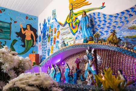 Salvador, Brazil - October 27, 2016: temple of the goddess yemanja, salvador, bahia, brazil, south americaのeditorial素材