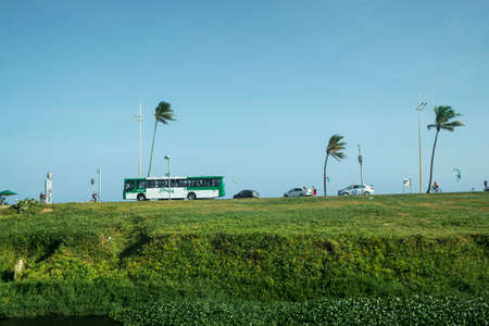 Salvador, Bahia, Brazil - October 27, 2016: urban view in the coastline of the cityのeditorial素材