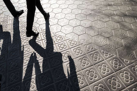 Paseo de Gracia pavement detail in Barcelona Catalonia Spainの写真素材