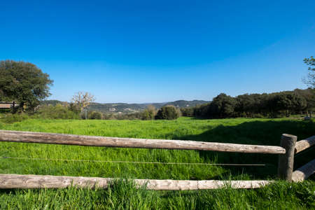 Catalonia, Spain - April 13, 2017: rural area of ââthe Valles Orientalのeditorial素材