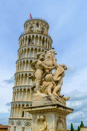 The Leaning Tower of Pisa, Pisa, Tuscany, Italy, Europeの写真素材