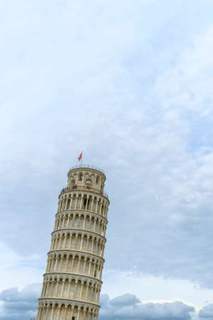 Pisa, Italy - May 11, 2014:  Tourists in the Leaning Tower of Pisa Pisa, Tuscany, Italy, Europeのeditorial素材