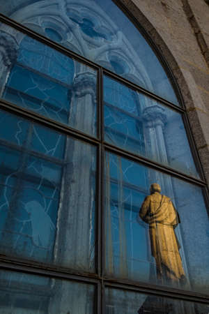 Expiatory Church of the Sacred Heart on the Tibidabo, Barcelona, Catalonia, Spainの写真素材