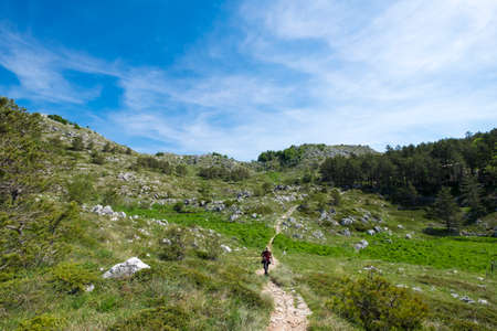 Landscape in Biokovo National Park in Croatiaの写真素材