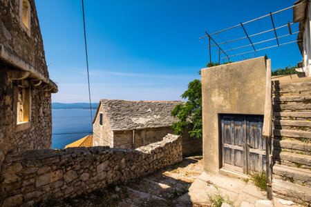 Village of Murvica in Brac Island in Dalmatian Coast Croatia Europe