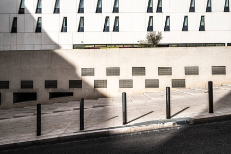 Abstract street landscape in Europeの写真素材