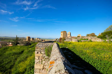 Historic district in Caceres province in Extremadura Spainの写真素材