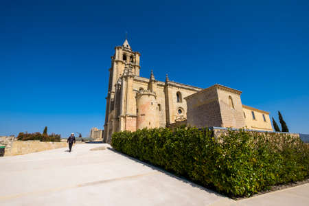 Alcala la Real, Andalusia, Spain, March 17, 2017: Abbot Mayor Church of the La Mota fortress in Alcala la Real in Andalusia in southern Spainのeditorial素材
