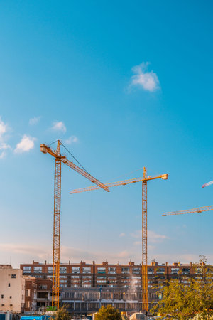 Construction crane in Barcelona