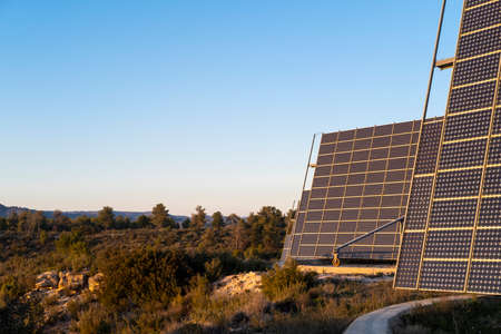 Solar panels in Spainの写真素材