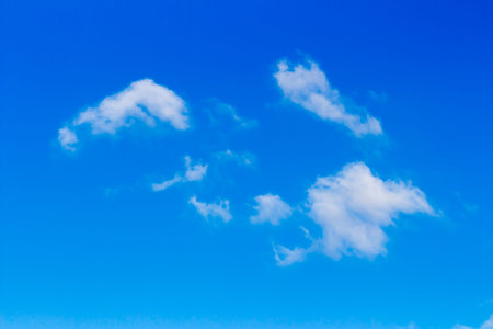 Blue sky with a cloud