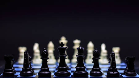 Chess game. Business Strategy Conceptの写真素材
