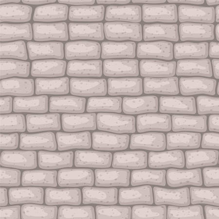 Seamless texture soft brick stonewall. Vector illustration. Architecture patternのイラスト素材