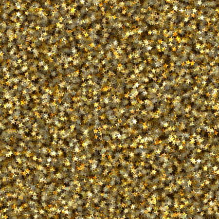 Shiny metallic glitter stars background. Seamless square texture. Tile ready.の写真素材