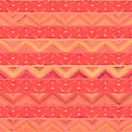 Native watercolor. Ethnic boho style. Seamless draw tribal square textureの写真素材