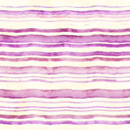 Native batik watercolor artistic pattern with sea waves. Seamless hand drawn tribal square striped texture.の写真素材