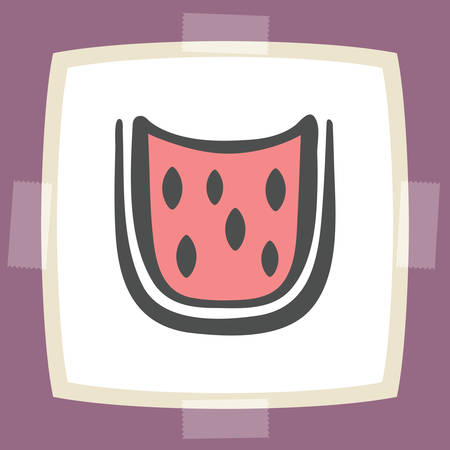 Slice fruit food icon.のイラスト素材
