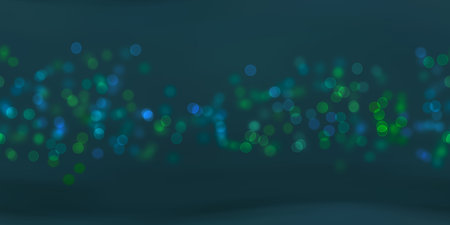 Glow bokeh spray background. Abstract colorful horizontal hero header with glitter particles with...