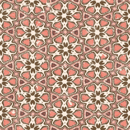 Abstract seamless background of colorful floral pattern. Artistic messy pattern like colorful...