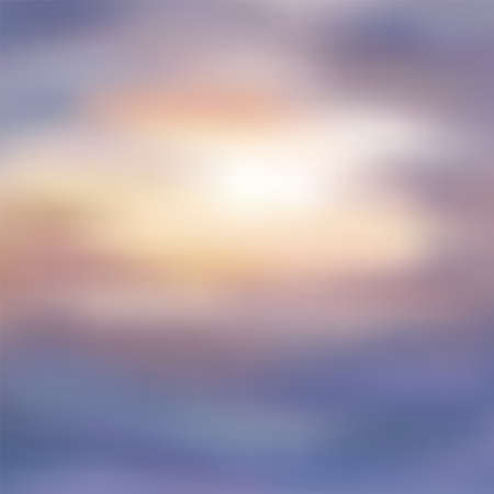 Vibrant blurred sea or sky clouds. Vector gradient backgroundのイラスト素材
