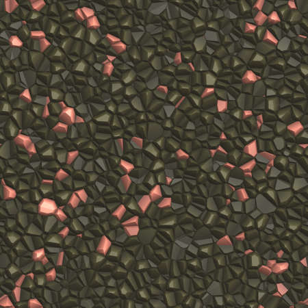 Seamless texture of crystal or metal colorful reflective raw ore gemstone. Nature tile jewelry glamor backgroundの写真素材