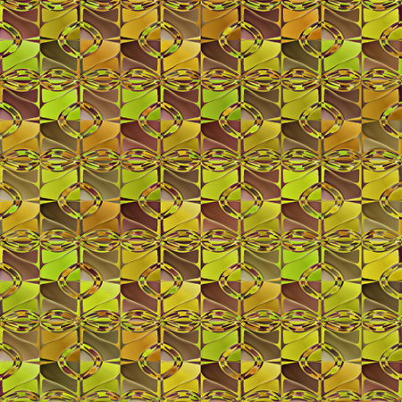 Glass seamless pattern. Color decorative glass texture. Patterned interior glassの写真素材