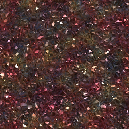 Seamless texture of crystal or metal colorful reflective raw ore gemstone. Nature tile jewelry glamor backgroundの写真素材