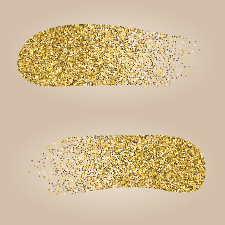 A glamour brilliant jewelry gold glitter spotのイラスト素材