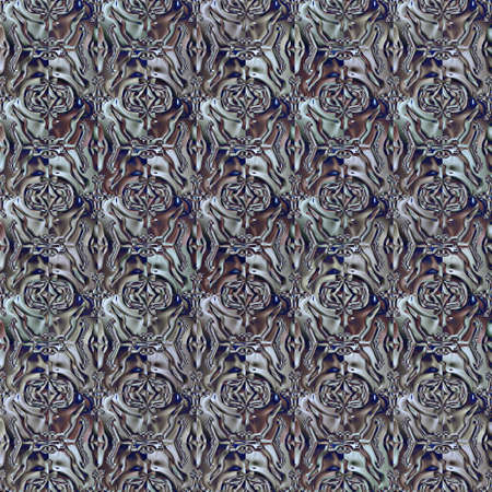 Glass seamless pattern. Color decorative glass texture. Patterned interior glassの写真素材