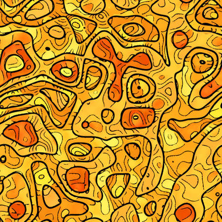 Seamless military artistic camouflage pattern. Abstract camo tileable textureの写真素材