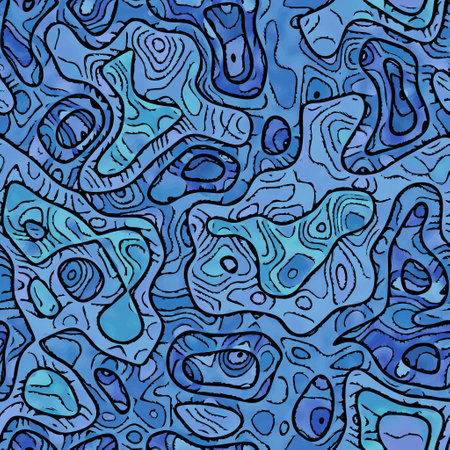 Seamless military artistic camouflage pattern. Abstract camo textureの写真素材